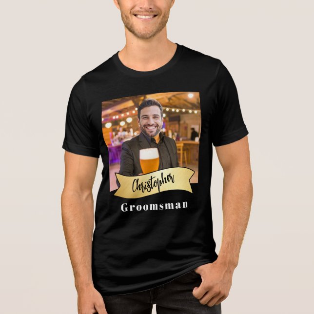 T-shirt En Tri-matière Série des garçons d'honneur : Le patron de la bièr (Recto)