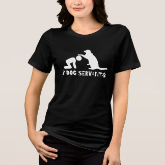 T-shirt En Tri-matière Sertisseuse de chien Chemise tricommée pour femmes