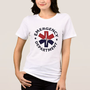 T-shirt En Tri-matière Service d'urgence - Emblème circulaire minimaliste
