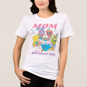T-shirt En Tri-matière Sesame Street   Premier anniversaire de bébé - Mam