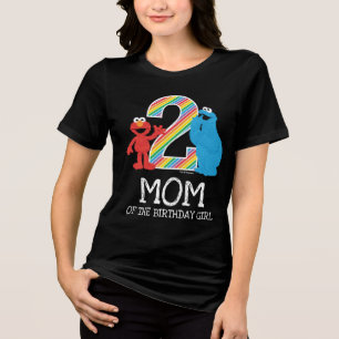 T-shirt En Tri-matière Sesame Street Rainbow 2e anniversaire   Maman