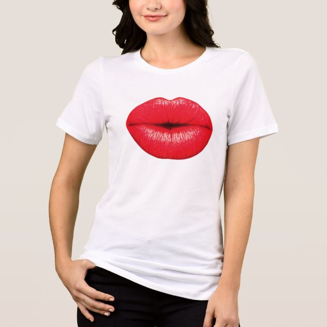 T-shirt En Tri-matière Sexy RED lips (Recto)