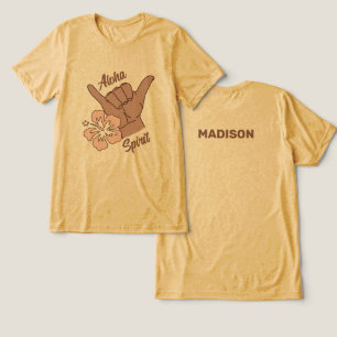 T-shirt En Tri-matière Shaka du nom et de l'emplacement personnalisés