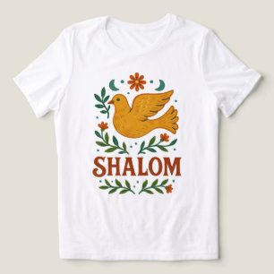 T-shirt En Tri-matière Shalom Colombe Paix Terre