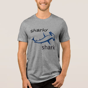 T-shirt En Tri-matière Shark Shark Blue Boys