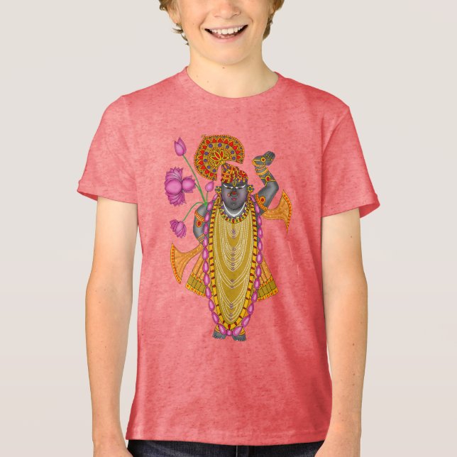 T-shirt En Tri-matière Shreenath Ji T-Shirt – Divine Krishna  (Recto)