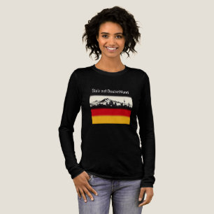 T-shirt En Tri-matière Silhouette de Berlin avec bandes de drapeau