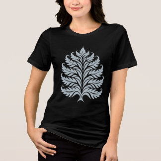 T-shirt En Tri-matière Silhouette de feuille ornementale
