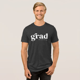 T-shirt En Tri-matière Simple diplômé rétro blanc graduation