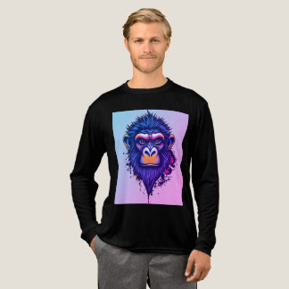 T-shirt En Tri-matière Singe à l'encre en colère – Animal graffiti éclabo