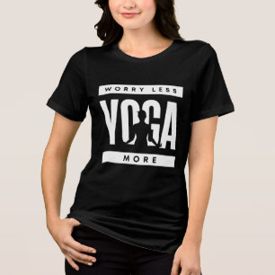 T-shirt En Tri-matière S'inquiéter Moins Yoga Plus