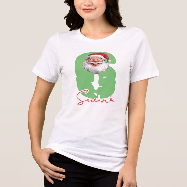T-shirt En Tri-matière Six Seven Santa, Funny Matching (Recto)