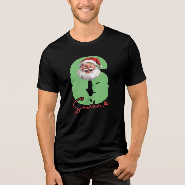 T-shirt En Tri-matière Six Seven Santa, Funny Matching (Recto)