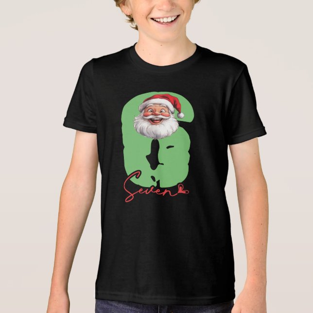 T-shirt En Tri-matière Six Seven Santa, Funny Matching (Recto)