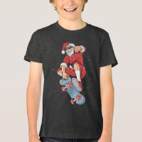 Skateboard Cool Père Noël Noël