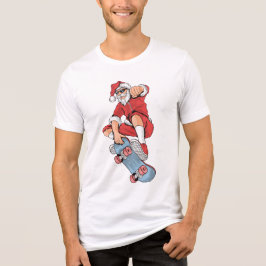 T-shirt En Tri-matière Skateboard Cool Père Noël | Noël