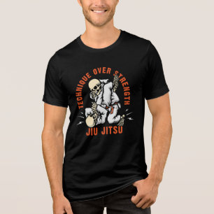 T-shirt En Tri-matière Skeleton Jiu Jitsu