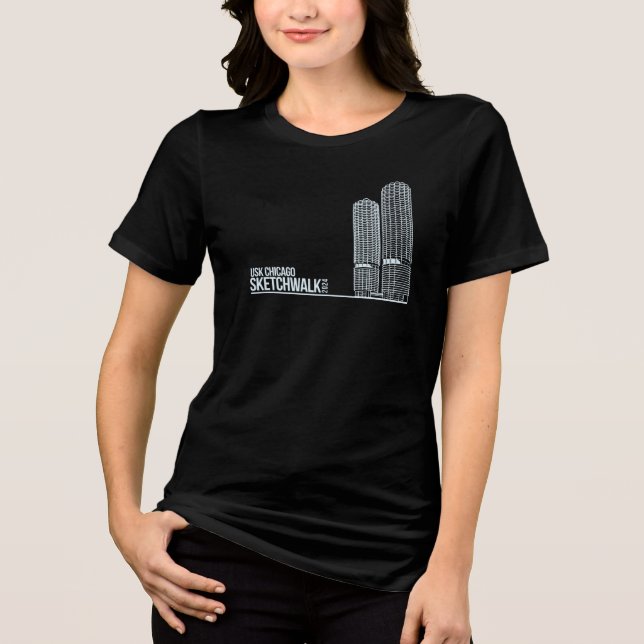 T-shirt En Tri-matière Sketchwalk Chicago-Chemise femme (Recto)