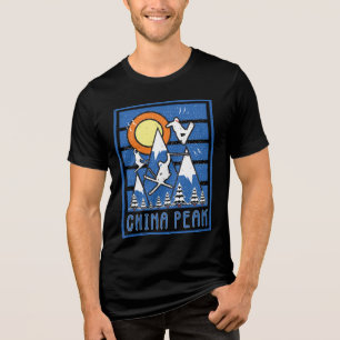 T-shirt En Tri-matière Ski de montagne Retro China Peak