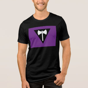 T-shirt En Tri-matière SlipperyJoe drapeau de la fierté lesbienne puissan