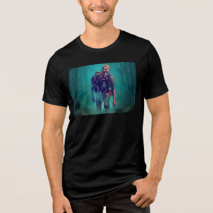 T-shirt En Tri-matière SlipperyJoe figure de zombie terrifiante isolée om