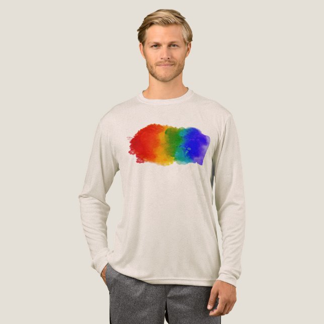 T-shirt En Tri-matière SlipperyJoe's modern pride splatter energy and col (Recto complet)