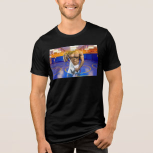 T-shirt En Tri-matière SlipperyJoe's musculaire bulge six pack gym trai