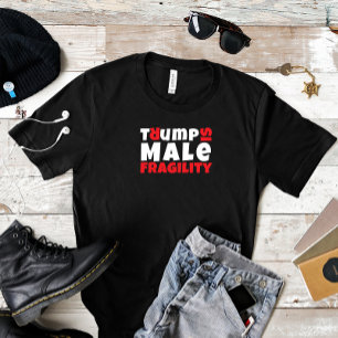 T-shirt En Tri-matière slogan de protestation féministe anti-Trump rouge 