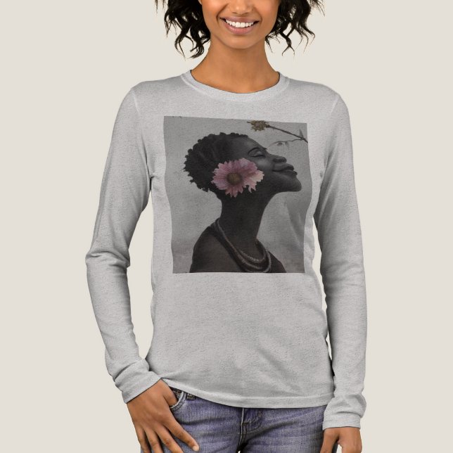 T-shirt En Tri-matière smile and flower (Recto)