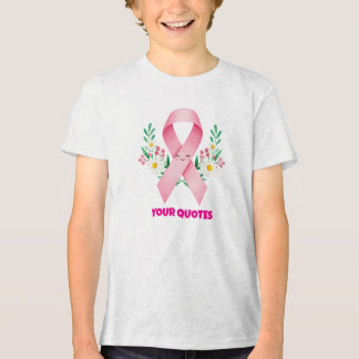 T-shirt En Tri-matière Smiling Pink Breast Cancer Awareness Ribbon