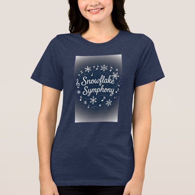 T-shirt En Tri-matière Snowflake Symphony  (Recto)
