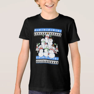 T-shirt En Tri-matière Snowman - Snowman sapin de Noël moche Noël