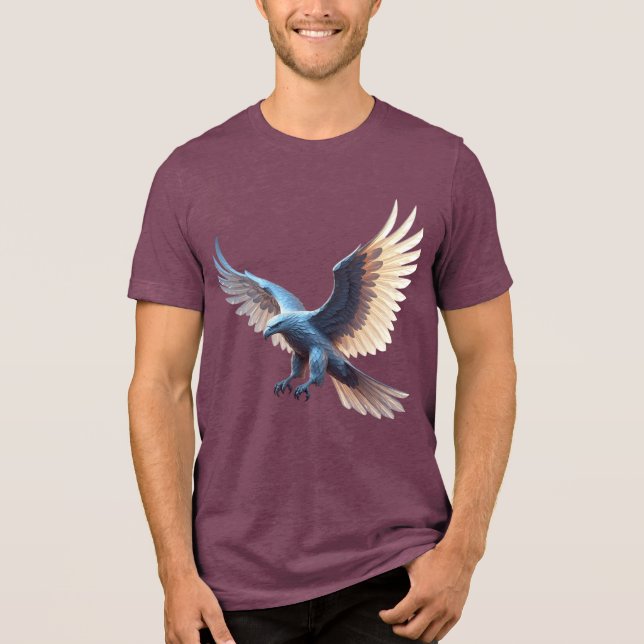 T-shirt En Tri-matière Soaring Crystal Eagle – Symbol of Transformation (Recto)