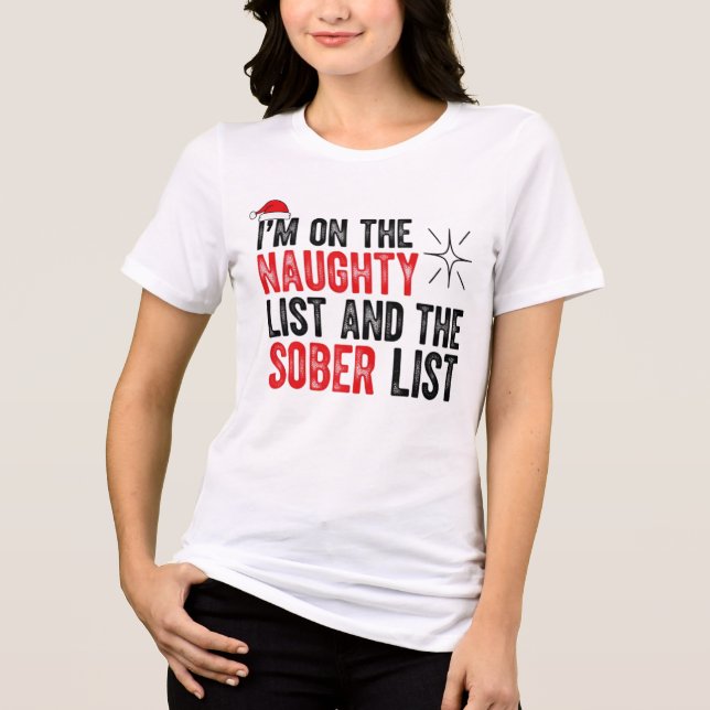 T-shirt En Tri-matière Sober noël femmes (Recto)