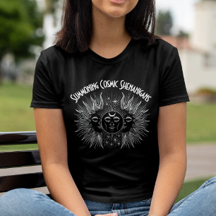 T-shirt En Tri-matière Soleil céleste et lune Shenanigans cosmiques Wicca