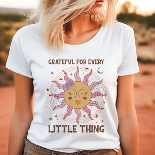 T-shirt En Tri-matière Soleil Rétro Boho Pour Chacune des Petites Choses