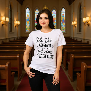 T-shirt En Tri-matière Soli Deo Gloria À Dieu seul la gloire Tee.
