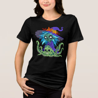 T-shirt En Tri-matière Sorcière de mer zombie de dessin animé