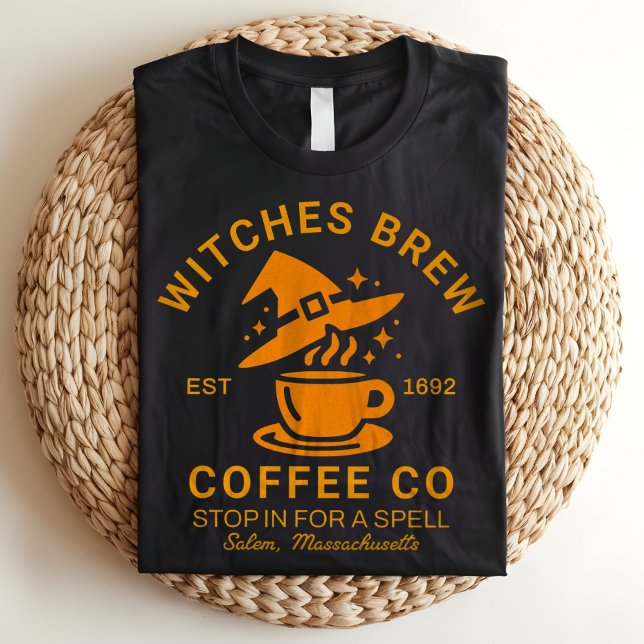 T-shirt En Tri-matière Sorcières brasser Salem Massachusetts Café Hallowe (Créateur téléchargé)