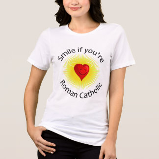 T-shirt En Tri-matière Souriez si vous êtes catholique romaine