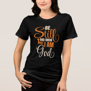 T-shirt En Tri-matière Soyezen Et Sachez Que Je Suis Dieu Femme