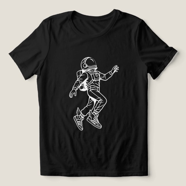 T-shirt En Tri-matière Space Kicks: Winged Astronaut Flight (Design Recto)