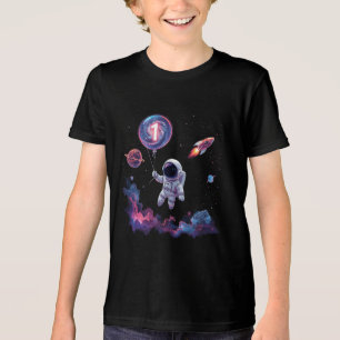 T-shirt En Tri-matière Space Rocket Anniversaire Tee Kids