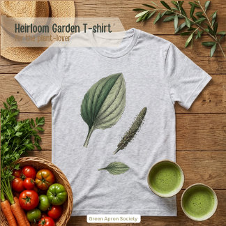 T-shirt En Tri-matière Spécimen botanique de feuille de plantain