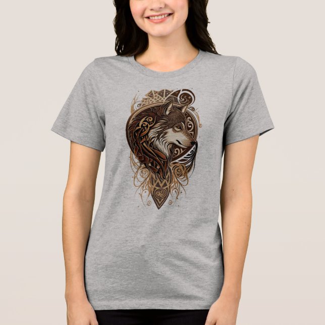 T-shirt En Tri-matière Spirit of the Wolf The Watcher Alpha Soul Wolf of  (Recto)