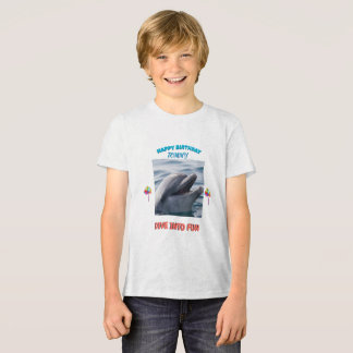 T-shirt En Tri-matière Splash d'anniversaire de dauphin