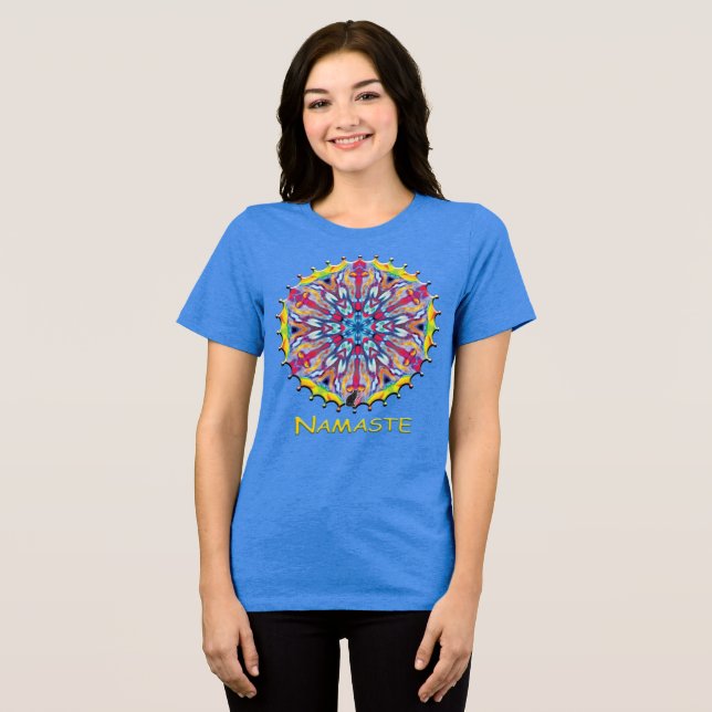 T-shirt En Tri-matière Spokes Namaste Kaleidoscope (Recto plein)