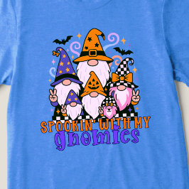 T-shirt En Tri-matière Spookin’ Avec Mes Gnomies : Amis Rétro Halloween