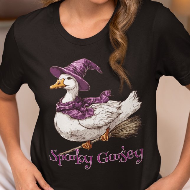 T-shirt En Tri-matière Spooky Goosey Goose Halloween Witch  (Créateur téléchargé)