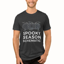 Spooky Season Schematic - Funny Engineer Halloween